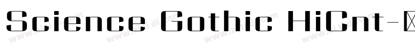 Science Gothic HiCnt字体转换